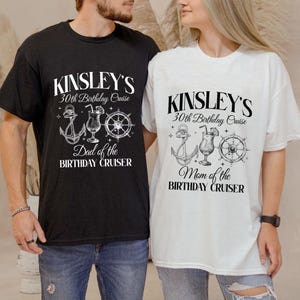 Personalized Birthday Cruise Club Tshirt, Custom Family of The Birthday Cruiser Shirts, Cruising Into 30th Shirt Birthday Cruising Party Tee