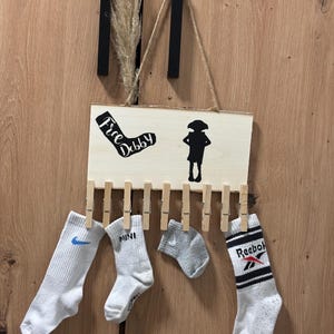 Lost socks wooden sign sock holder decoration laundry room utility room gift lost socks hanger