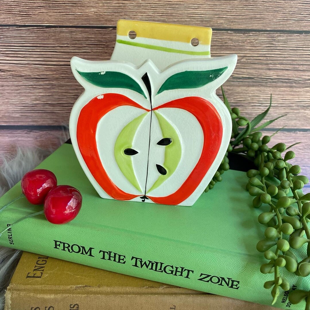 Vintage Holt Howard Apple Napkin Holder 1962 Rare Kitchen Etsy