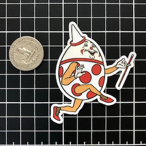 Humpty Dumpty Handmade Die Cut Sticker Decal | Waterproof Laptop Water Bottle Car Phone Vintage Cartoon Book