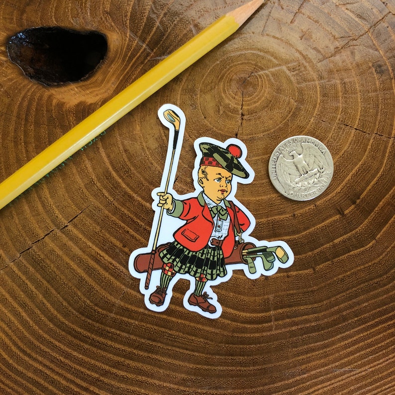 Funny Golf Golfer Boy Caddy Sticker Handmade Die Cut Decal | Etsy