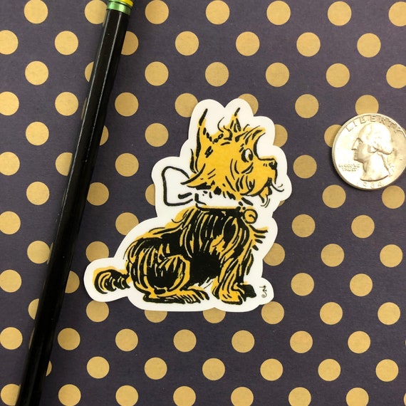 Toto Dog Wizard of Oz Handmade Die Cut Sticker Decal - Etsy Toto Dog Wizard of Oz Handmade Die Cut Sticker Decal - Etsy