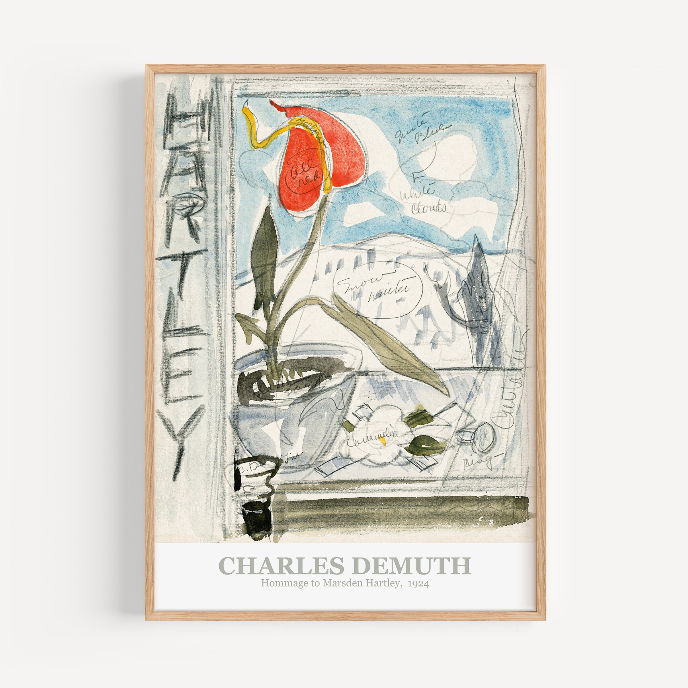 Affiche Charles Demuth - Hommage To Marsden Hartley