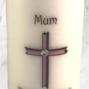 Personalized Wedding Memorial Candle - In Loving Memory of Mum