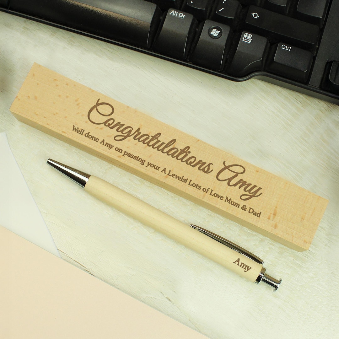 Graduation Personalised Gift Graduation Wooden Pen & Pencil Box Set - Etsy