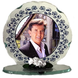 Daniel O’Donnell  Photo Cut Glass Plaque collectible Gift