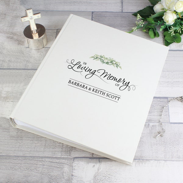 IN LOVING MEMORY Personalised Traditional Photo Album by Cellini Albums