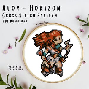 Aloy | Horizon Zero Dawn & Forbidden West | Cross Stitch Patterns | Cross Stitch Designs Instant Download PDF