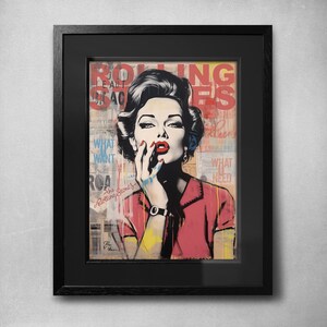 The Rolling Stones Framed Print | A Rolling Stone | Music Icon Art