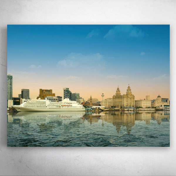 The Liverpool Skyline Print #2 | Digital Download | Printable Wall Art | Downloadable Print | Multiple Sizes