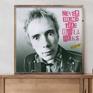 Unique Johnny Rotten Sex Pistols Print Digital Download Printable Wall
