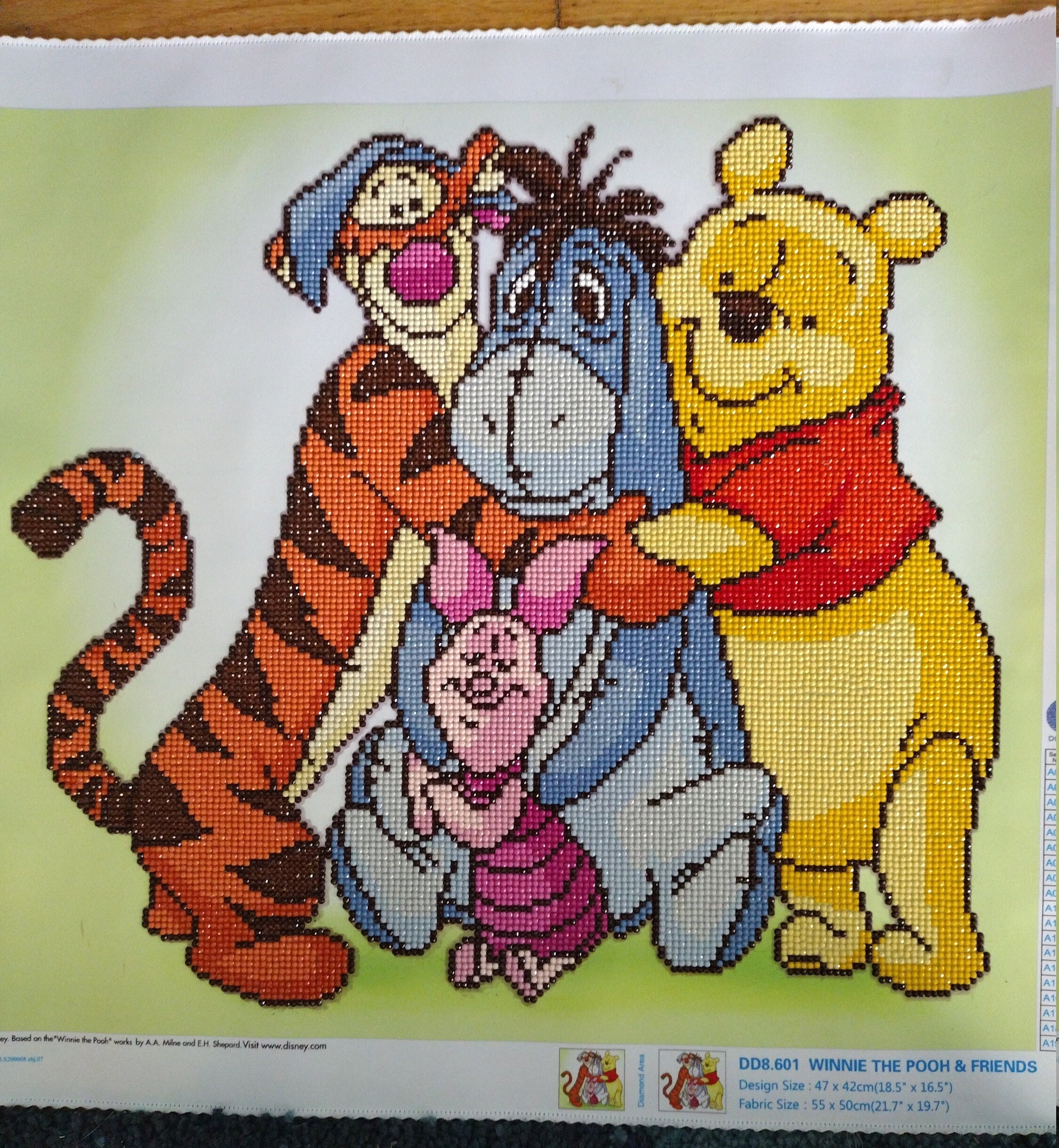 Winnie the Pooh Finsihed Diamond Painting 27 X 27 Cm 