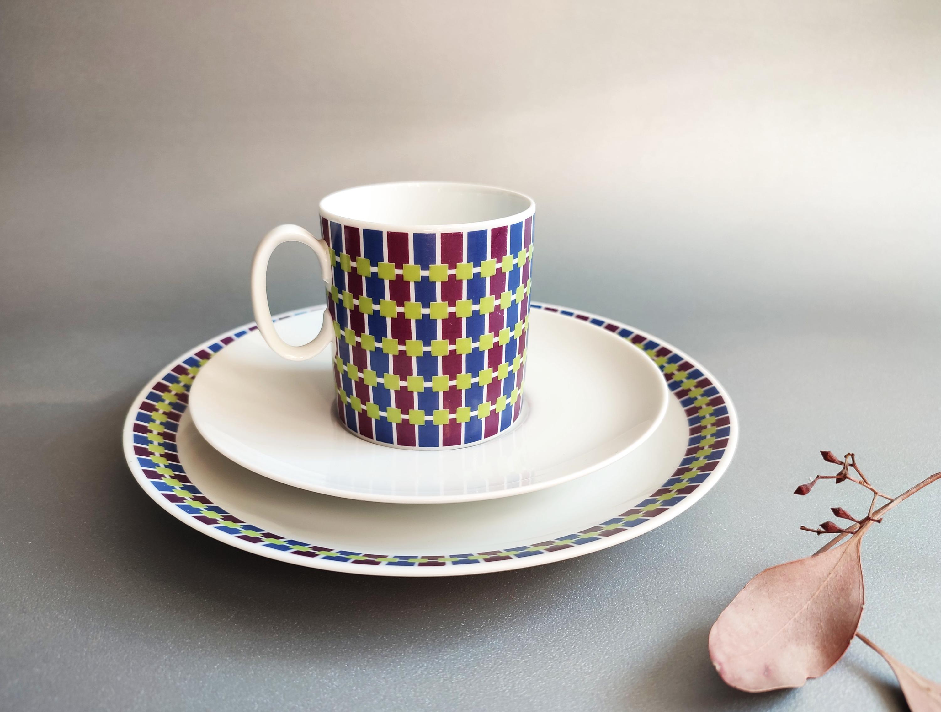 Cups Vintage Place Setting Thomas Retro Purple Aubergine Tea Coffee Cups made in Germany ca. 1970 to choose from