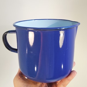Enamel Cup Enamel Milk Jug Jug in Blue