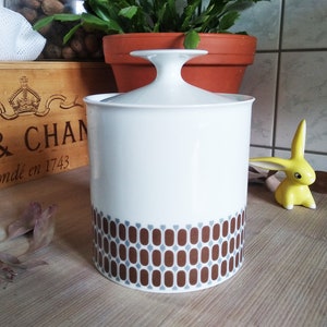 Storage Large lidded box by Thomas Germany (Rosenthal). Porcelain jar with lid biscuit jar
