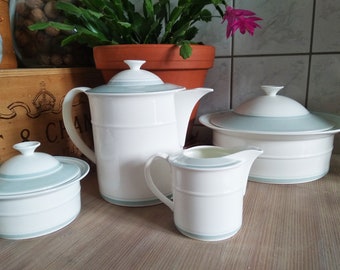 Fine Bone Porcelain Teapot Coffee Pot Pot Set RONDO Villeroy Boch Bone China Milk Jug Soup Pot Sugar Bowl