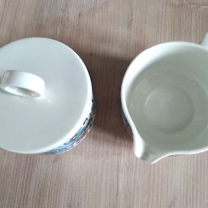 Coffee set milk jug sugar bowl with lid from the IZMIR series by Villeroy Boch 1973 design by Christine Reuter 70s image 8
