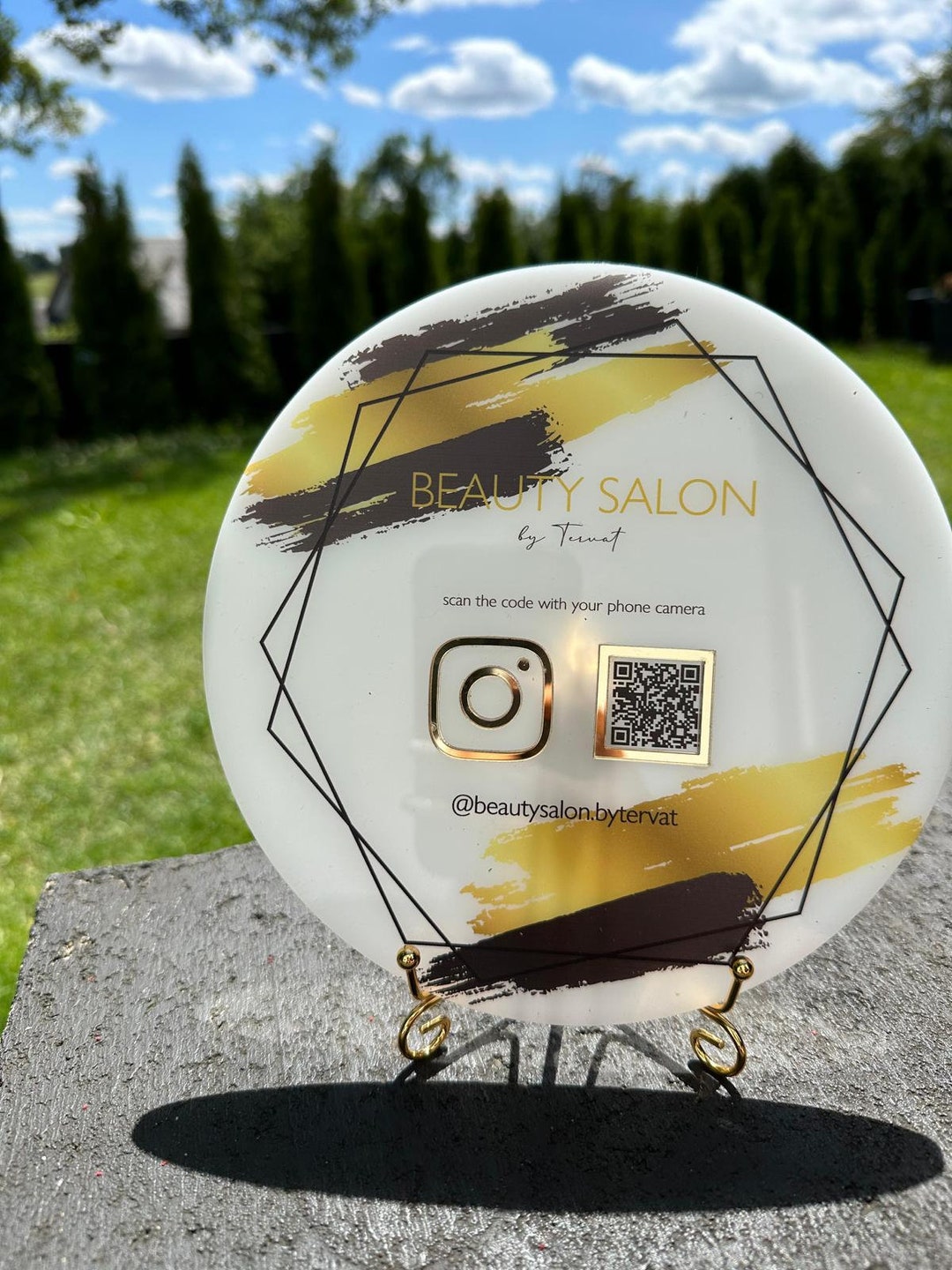 QR Code Standee Custom QR Code - Etsy