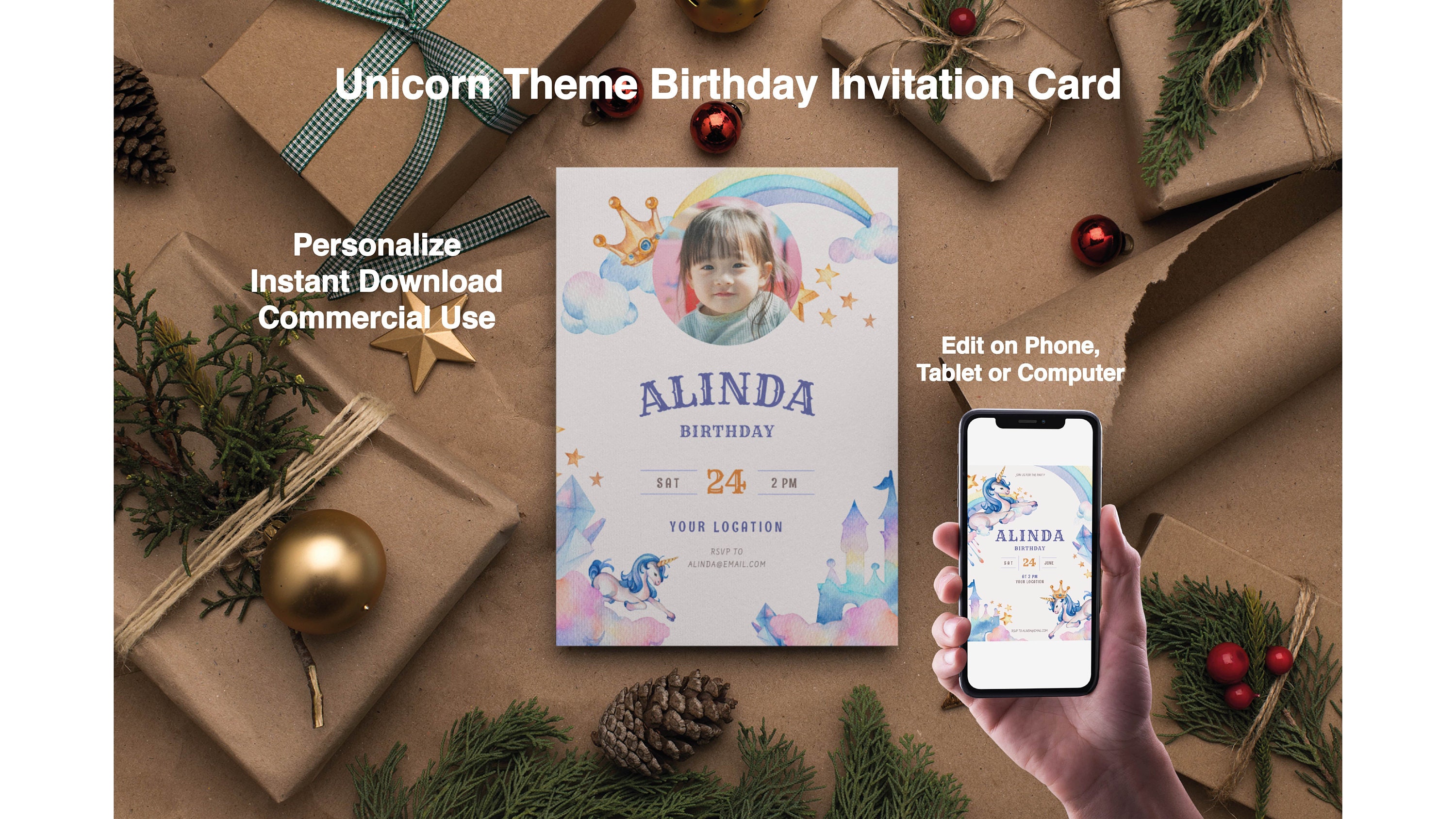 Unicorn Bluey Card - Etsy