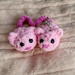 Little pink sugar mice /Crochet mouse//crochet//mouse//Crochet gift//Easter//Mother&#39;s Day//amigurumi//pink mouse//sugar mouse//mouse plush/