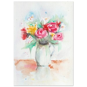 Póster de papel mate premium sin marco "Country Bouquet" A4, A3, A2