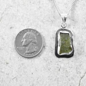 Geniune Moldavite Pendant, authentic moldavite - moldavite charm - moldavite necklace, Best Gifts For her, Transformation Stone Pendant