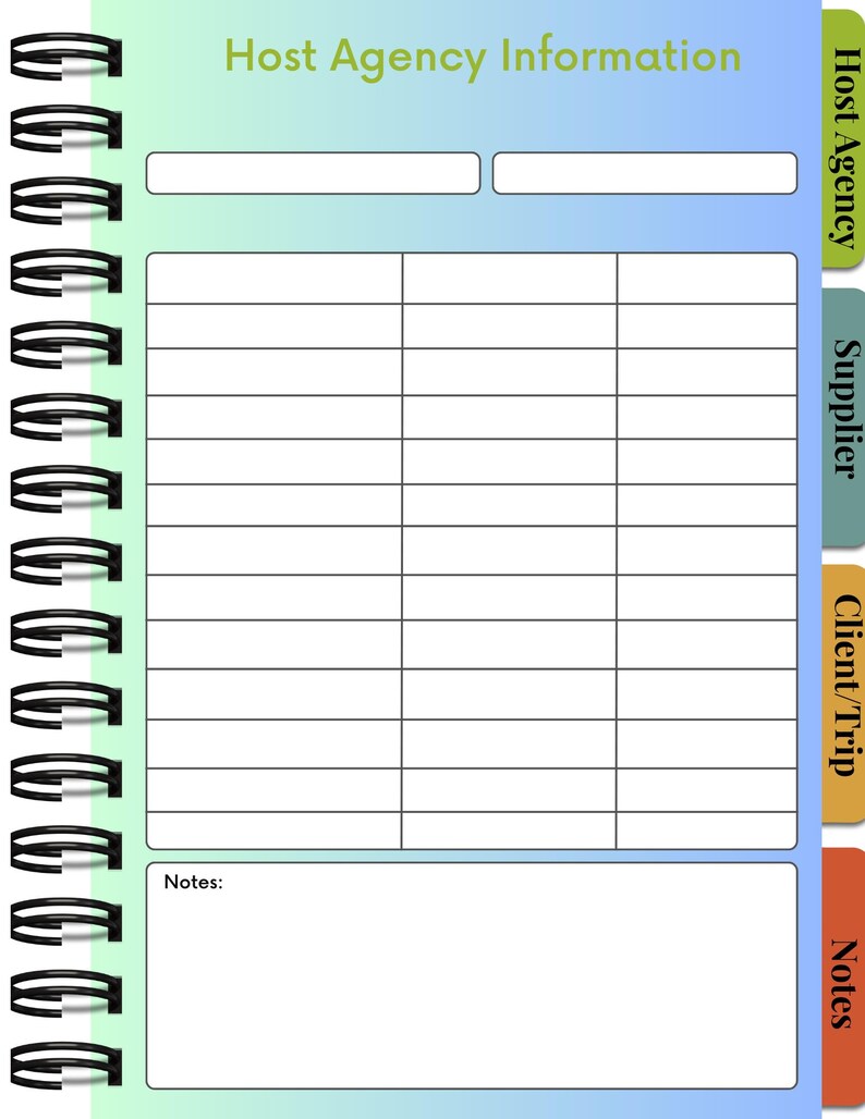 Digital Travel Agent Planner, Client Planner, Hyperlink Planner, Trip ...