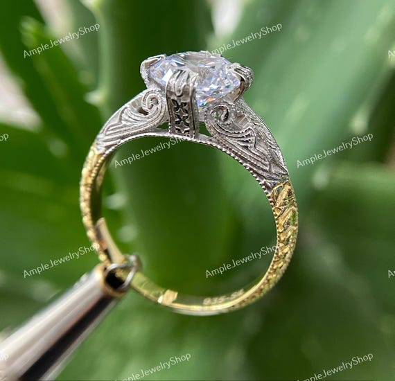 1890s Ct Old European Art Deco Vintage Engagement Wedding