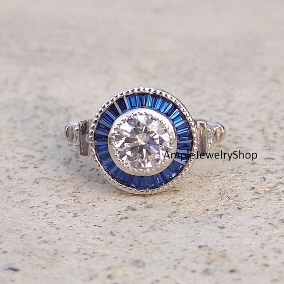 Bague - Argent - CZ superposées - Taille 59 Blanc - Achat / Vente bague