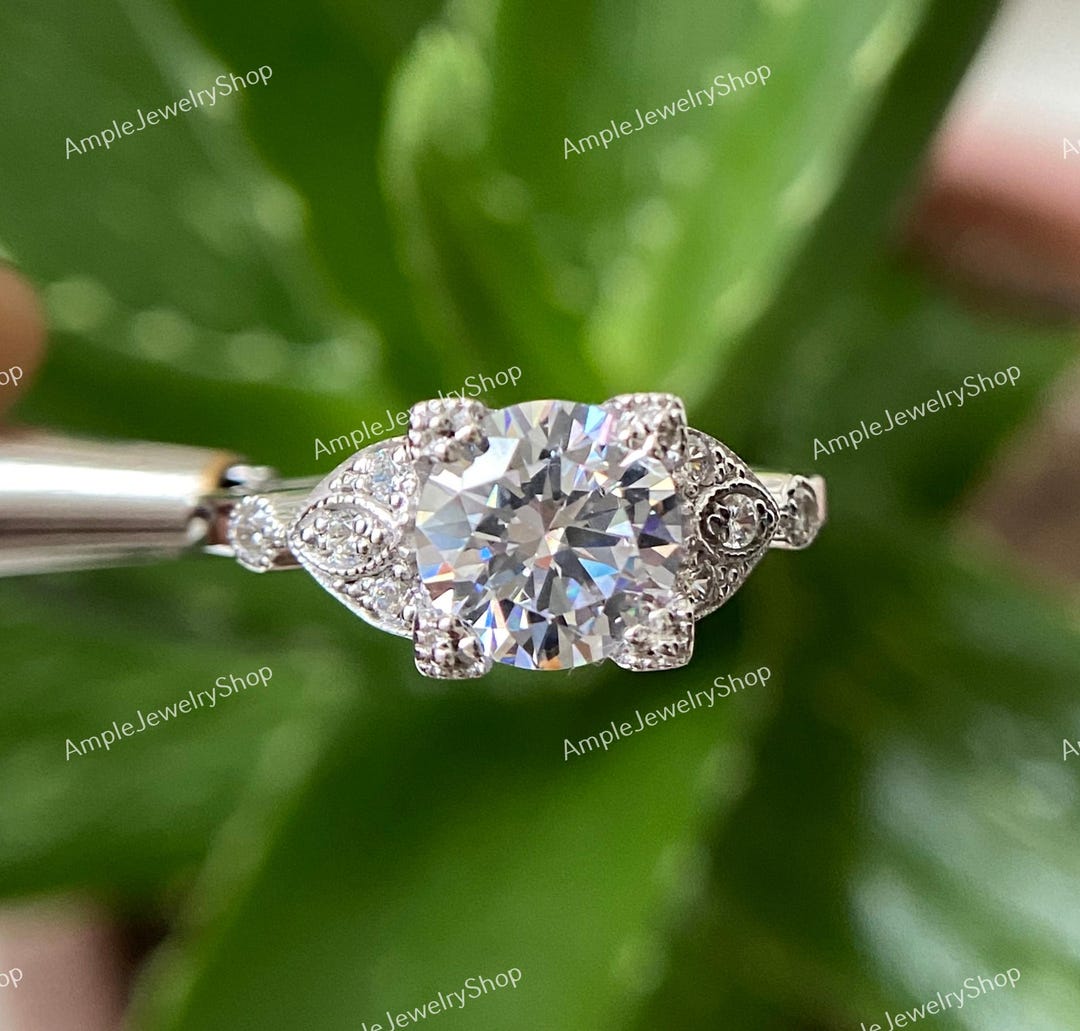 Circa 1890s Vintage Old European Diamond Engagement Ring, Estate ...