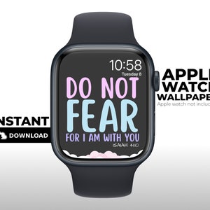 Carta da parati Apple Watch, Non temere sulle nuvole, Quadrante Apple Watch, Orologio intelligente, Estetica minimalista, fede gesù cristiana citazione bibbia versetto