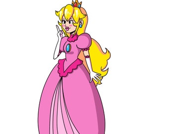 Peach Sticker