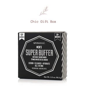 Verbena Men's Super Buffer: Body-Wash-Infused Sponge
