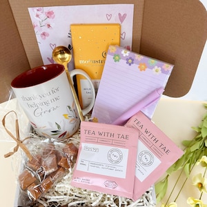 Appreciation Gift Set for Teacher Personalized Elementary Teacher Gift Box First Grade Teacher Gift Basket Best Teacher Stationery Gift Set