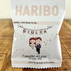 Petit sachet haribo personnalisé
