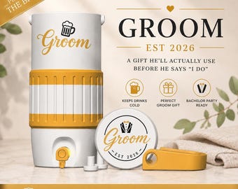 12oz Skinny Groom Portable Can Cooler STL & 3MF Files