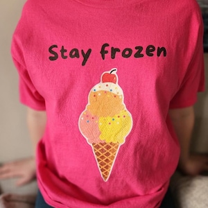 Ice Cream-T-shirt voor kinderen: zomershirt met print, nieuw kindershirt, leuke zomerkleding