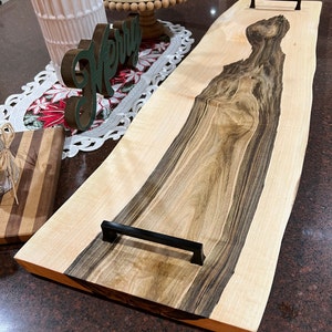 Live Edge Charcuterie Board | Serving Tray | Maple, Oak, Walnut, Cherry