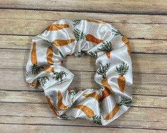 Satin Carrot Scrunchie