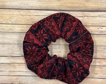 Christmas Sweater Scrunchie