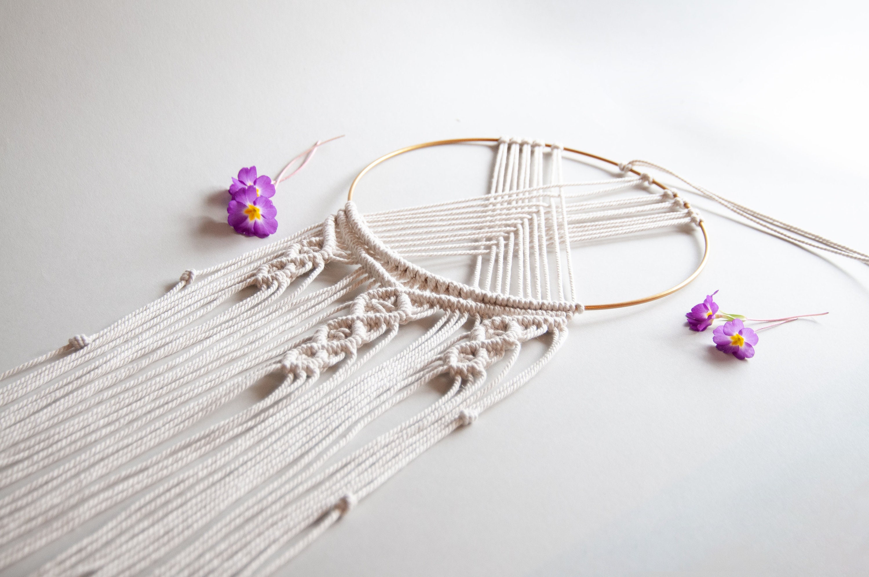 Attrape-Rêves Macramé Mandala