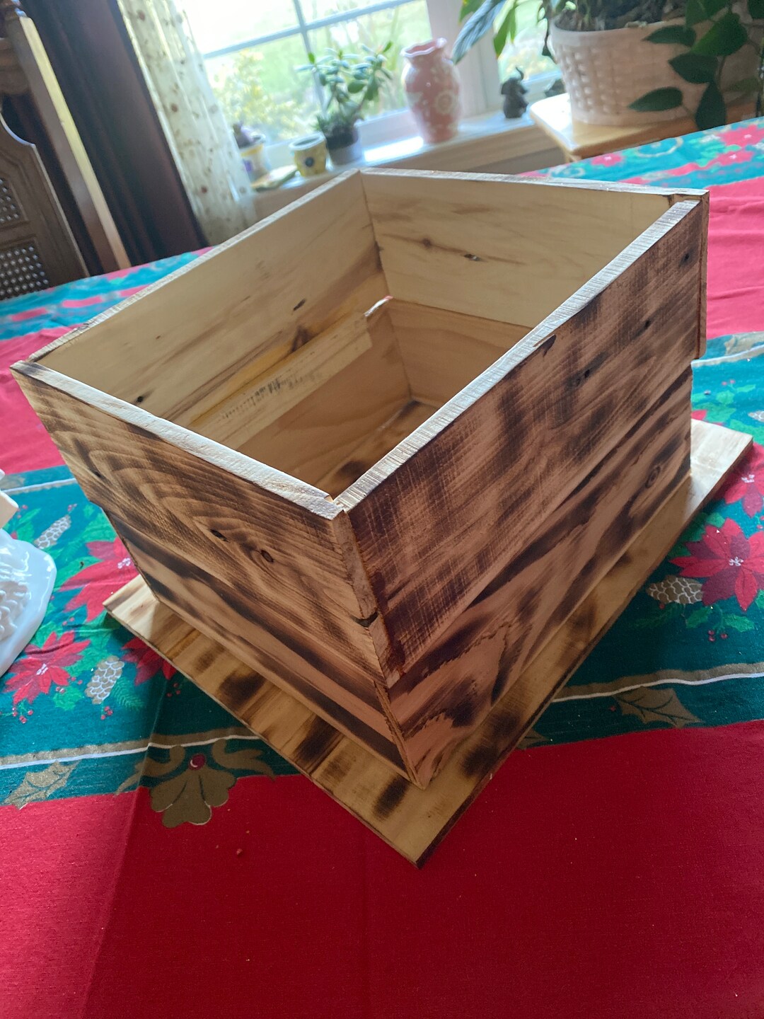 Rustic Centerpiece Holder - Etsy