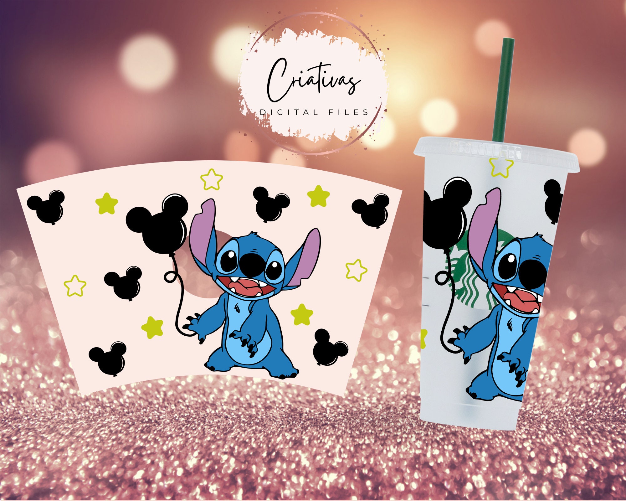 Starbucks Disney Stitch and Angel Tumbler - Cute Duo Design - iTeeUS