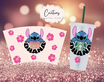 Starbucks Wrap Stitch Ohana | Starbucks Wrap Stitch | Starbucks 24oz Venti Cold Cup | Svg Digital Download |CUT file