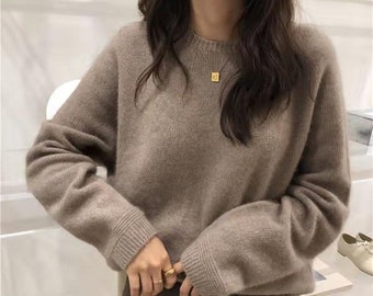 Round Neck Sweater | Etsy Round Neck Sweater | Etsy