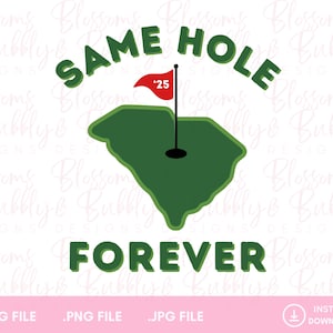Carolina del Sur, mismo hoyo para siempre, golf, despedida de soltera, SVG para camisa y regalo de golf, diseños de enfriadores de latas, regalo para prometido, prometida