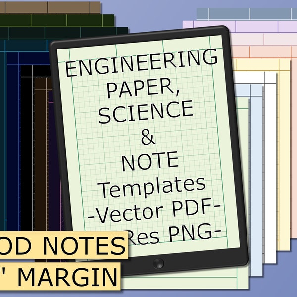 Goodnotes Engineering Template Etsy