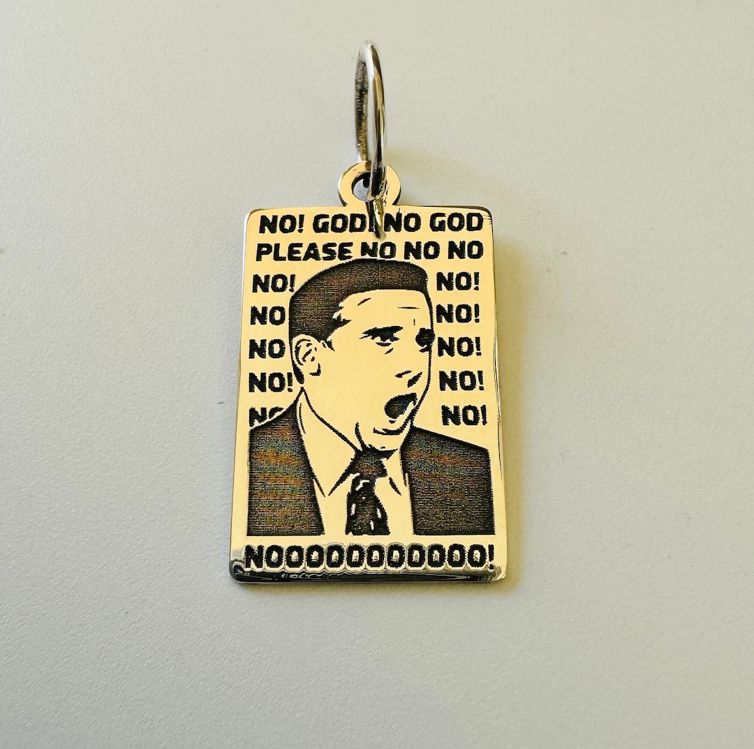 The Office Michael Funny Pendant 925 Sterling Silver Laser Engraved Etsy