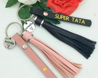 Personalisierter Schlüsselanhänger für die Supertante oder Patentante, Geschenk für Frauen