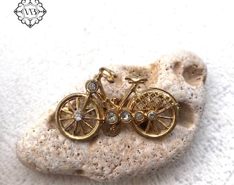 ARFUKA Spille Con Strass E Bicicletta – 2 Pezzi In Acciaio Inossidabile, Spilla Da Bavero, Regalo Uomo/Donna